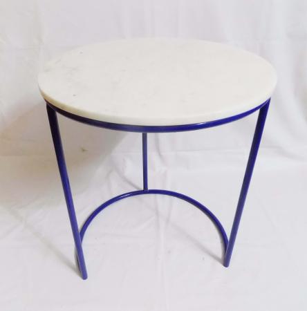 metal iron round stool